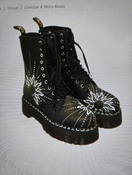 NEW! Dr. Martens Jadon Hi Solar Flare Platform Boots. Size 8 - Picture 4 of 9
